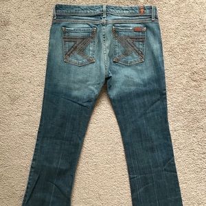 Glitter pocket 7 for all mankind jeans